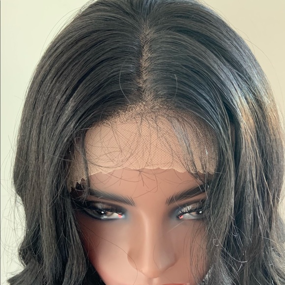 Gorgeous 28” Black 13x4 Versatile Lace Front Premium Fiber Wig - Picture 3 of 15